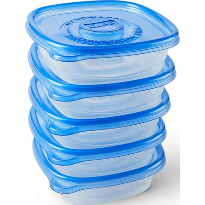 Glad Food Storage Containers - Entre Container - 25 Ounce - 5 Containers