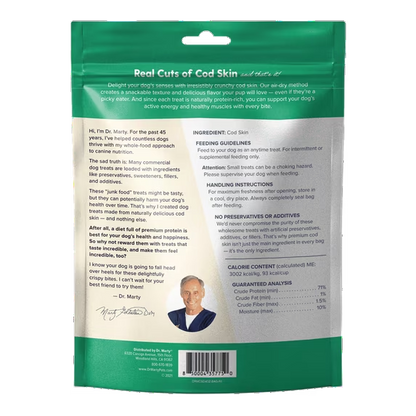 Dr. Marty Cod Crispies Dog Treats, 4oz
