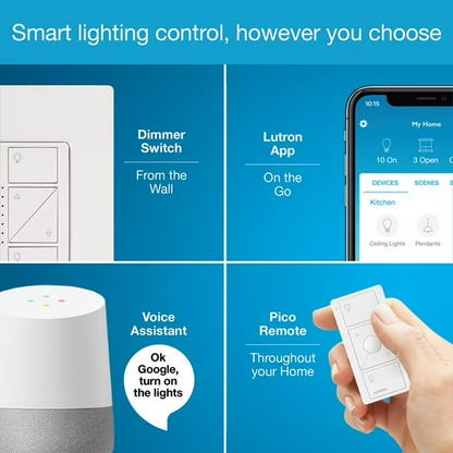 Lutron Caseta Wireless Smart Lighting Dimmer Switch Starter Kit